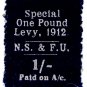 (I.B) Cinderella Collection : Seaman's & Fireman's Union 1/- (special levy)