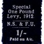 (I.B) Cinderella Collection : Seaman's & Fireman's Union 1/- (special levy)