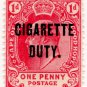 (I.B) Cape of Good Hope Revenue : Cigarette Duty 1d