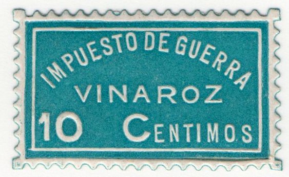 (I.B) Spain Cinderella : Civil War Charity Stamp 10c (Vinaroz)