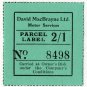 (I.B) Cinderella Collection : David MacBrayne Motor Services - Parcel 2/1d