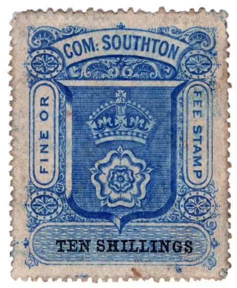 (I.B) Southampton Revenue : County Court Fees 10/-
