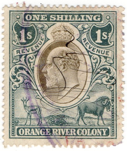 (I.B) Orange River Colony Revenue : Duty 1/-