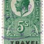 (I.B) George V Revenue : Travel Permit 5/-