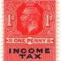(I.B) George V Revenue : Income Tax 1d (1916)