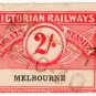 (I.B) Australia - Victoria Railways : Parcels 2/- (Melbourne)