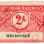 (I.B) Australia - Victoria Railways : Parcels 2/- (Melbourne)