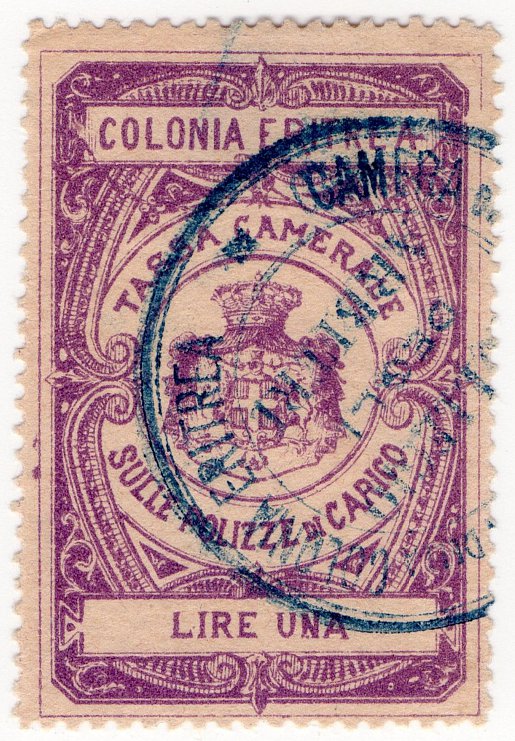 (I.B) Italy (Eritrea) Revenue : Polizze de Carico 1L (Police)