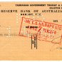 (I.B) Australia - Tasmania Revenue : Stamp Duty 1/5d (cheque duty)