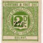 (I.B) Garstang & Knot End Railway : Letter Stamp 2d