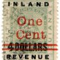 (I.B) British Guiana Revenue : Inland Revenue 1c on $4 OP