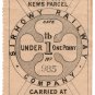 (I.B) Sirhowy Railway : Newspaper Parcel 1d