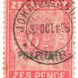 (I.B) Transvaal Revenue : Duty 6d (Postzegel OP)
