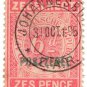 (I.B) Transvaal Revenue : Duty 6d (Postzegel OP)