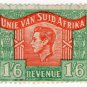 (I.B) South Africa Revenue : Duty Stamp 1/6d (language error)