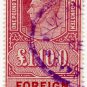 (I.B) George VI Revenue : Foreign Bill &Acirc;&pound;1 10/-