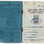 (I.B) George V Revenue : Travel Permit Card 10/- (complete document)