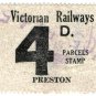 (I.B) Australia - Victoria Railways : Parcels 4d (Preston)
