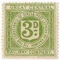 (I.B) Great Central Railway : Letter Stamp 3d