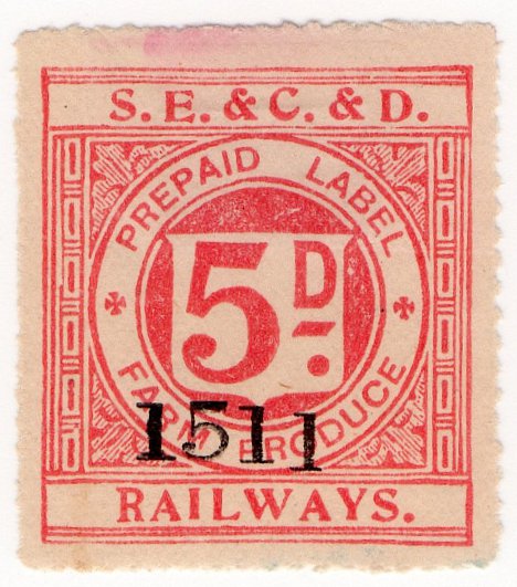 (I.B) South Eastern & Chatham & Dover Railways : Farm Produce 5d