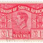 (I.B) South Africa Revenue : Duty Stamp £1 (1948)