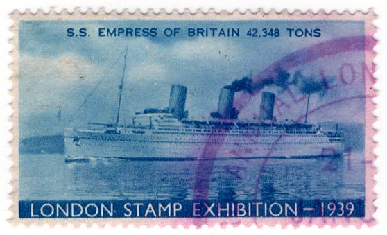 (I.B) Cinderella Collection : London Stamp Exhibition 1939 (SS Empress)
