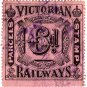 (I.B) Australia - Victoria Railways : Parcels 6d (inverted watermark)