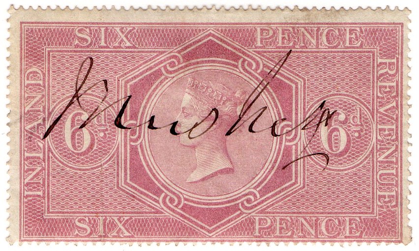 (I.B) QV Revenue : Inland Revenue 6d Reddish Lilac (SG F11)