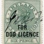(I.B) QV Revenue : Ireland Dog Licence Registration 6d