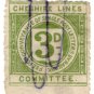 (I.B) Cheshire Lines Committee Railway : Letter Stamp 3d