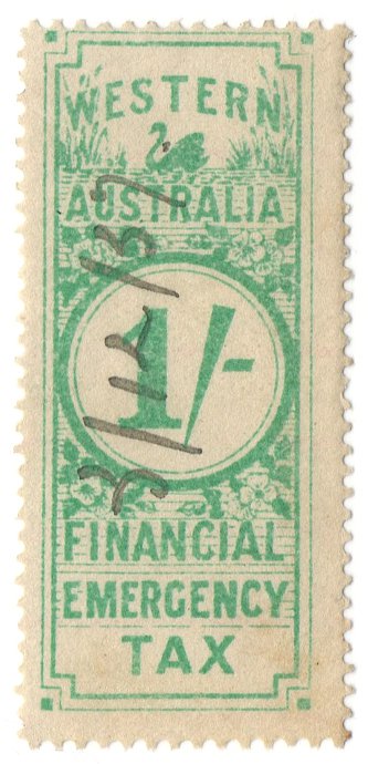 (I.B) Australia - Western Australia Revenue : Financial Emergency Tax 1/-