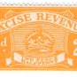 (I.B) Excise Revenue : 2½d Pale Orange (1934)