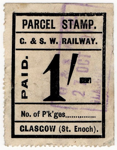 (I.B) Glasgow & South Western Railway : Parcel 1/- (St Enoch)