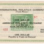 (I.B) US Cinderella : International Philatelic Currency $1 (Michigan 1934)
