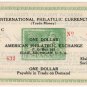 (I.B) US Cinderella : International Philatelic Currency $1 (Michigan 1934)