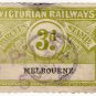 (I.B) Australia - Victoria Railways : Parcels 3d (Melbourne) inv watermark