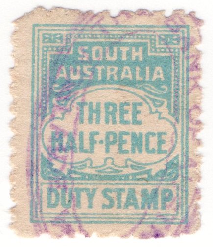 (I.B) Australia - South Australia Revenue : Stamp Duty 1&Acirc;&frac12;d
