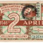 (I.B) South Africa Revenue : Petrol Ration 2 Gallons (1946)
