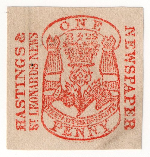(I.B) George IV Revenue : Newspaper Duty 1d (Hastings & St Leonards News)
