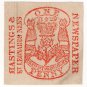 (I.B) George IV Revenue : Newspaper Duty 1d (Hastings & St Leonards News)