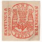 (I.B) George IV Revenue : Newspaper Duty 1d (Hastings & St Leonards News)