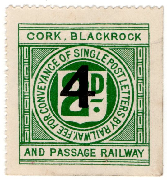 (I.B) Cork Blackrock & Passage Railway : Letter 4d on 2d OP