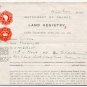 (I.B) George V Revenue : Impressed Duty £6 5/- (Land Registry) complete document