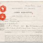 (I.B) George V Revenue : Impressed Duty £6 5/- (Land Registry) complete document