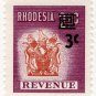 (I.B) Rhodesia Revenue : Duty Stamp 3c on 2½c OP