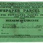 (I.B) North British Railway : Newspaper Parcel Way-Bill 1d (Edinburgh)
