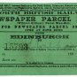 (I.B) North British Railway : Newspaper Parcel Way-Bill 1d (Edinburgh)