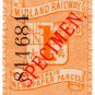 (I.B) Midland Railway : Newspaper Parcel 1d