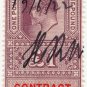 (I.B) Edward VII Revenue : Contract Note &Acirc;&pound;1