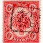 (I.B) Malaya States Revenue : Kedah (Japanese Occupation) 6c OP inverted